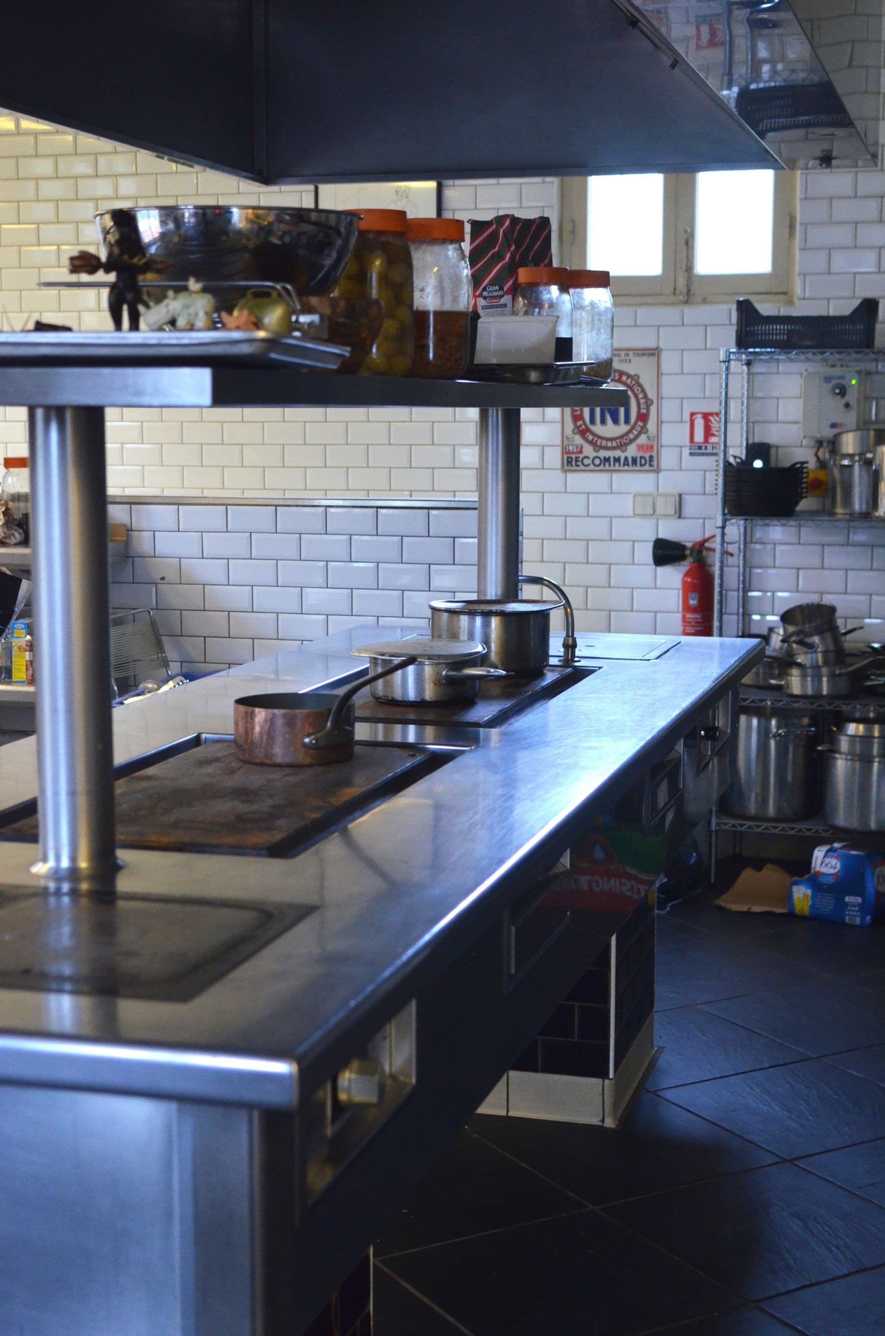 Stainless commercial kitchen